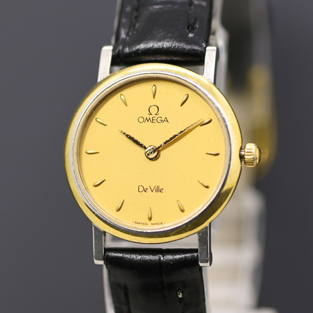 Omega De Ville 23mm Gold Dial Quartz Women's Watch Ref.7951111 Cal.1470
