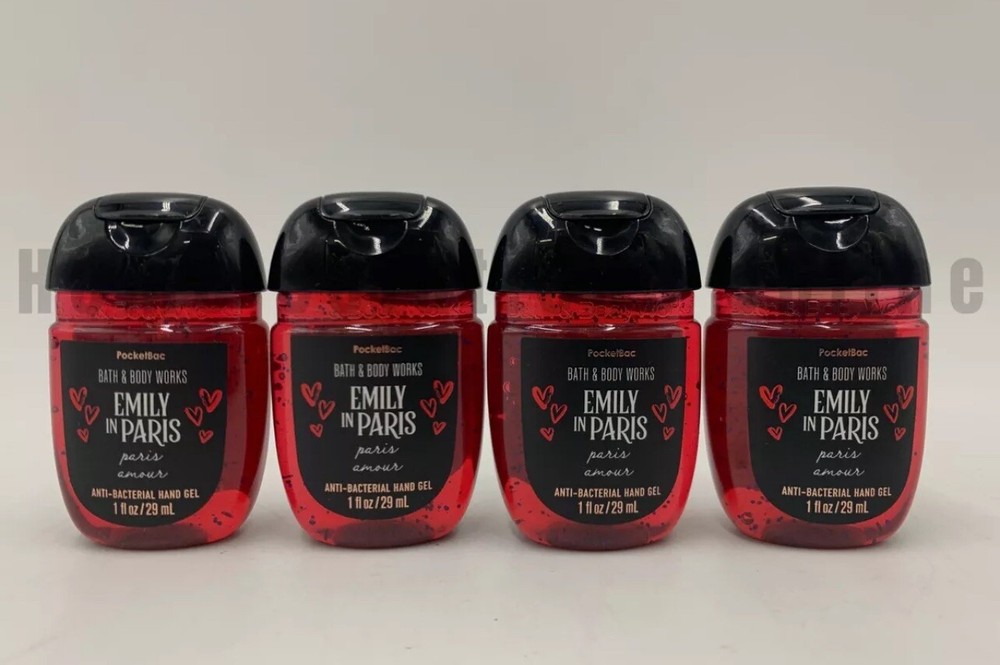 4 Bath & Body Works Emily in Paris Amour PocketBac Hand Sanitizer