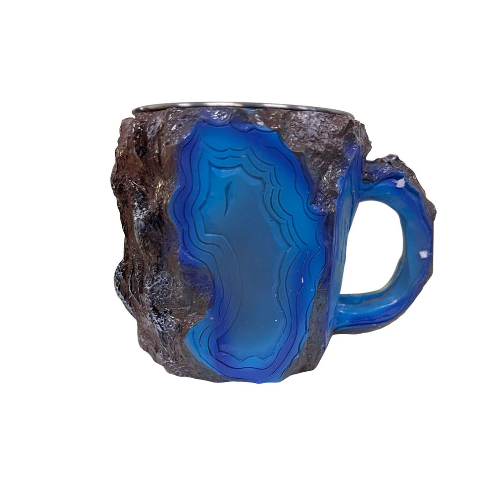 Handmade Mineral Crystal Coffee Cup Elegant Coffee Cup, Translucent Coffee Cup