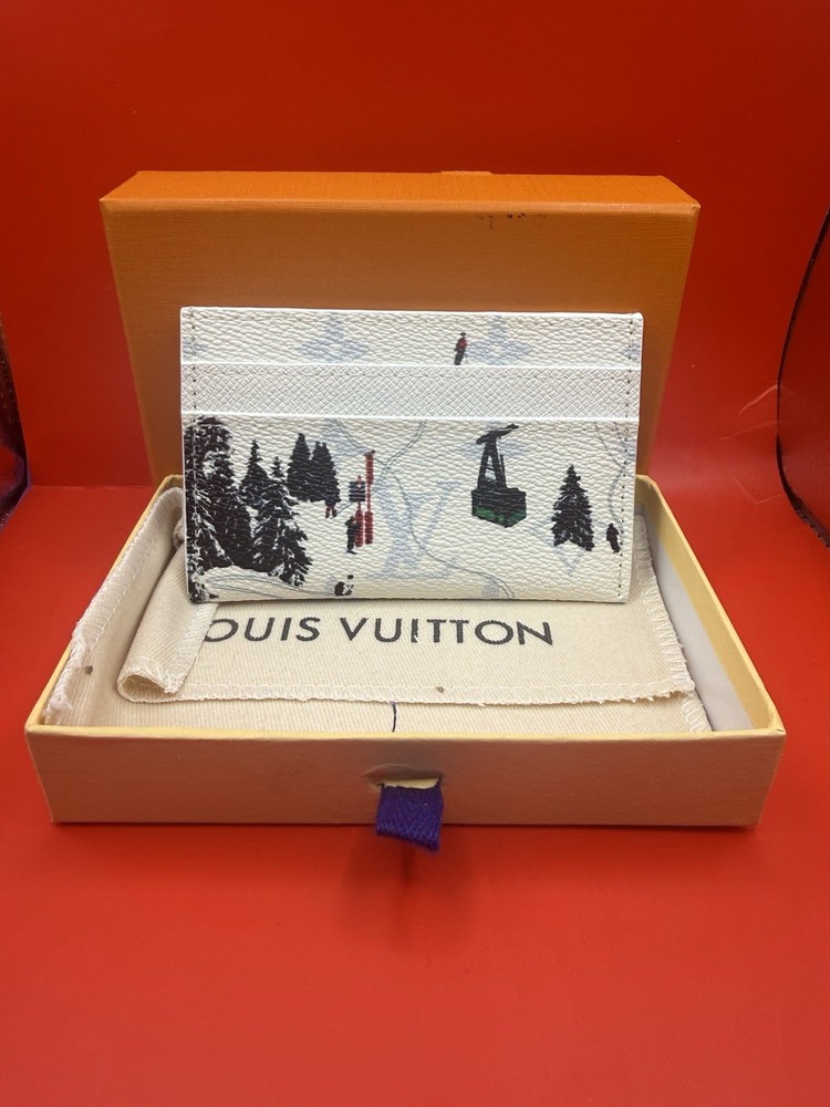 Louis Vuitton Snow Double Card Holder White