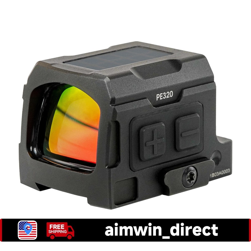 AIMWIN PE320 Enclosed Red Dot Sight with SolarGuard 3 MOA Dot & 36 MOA Circle