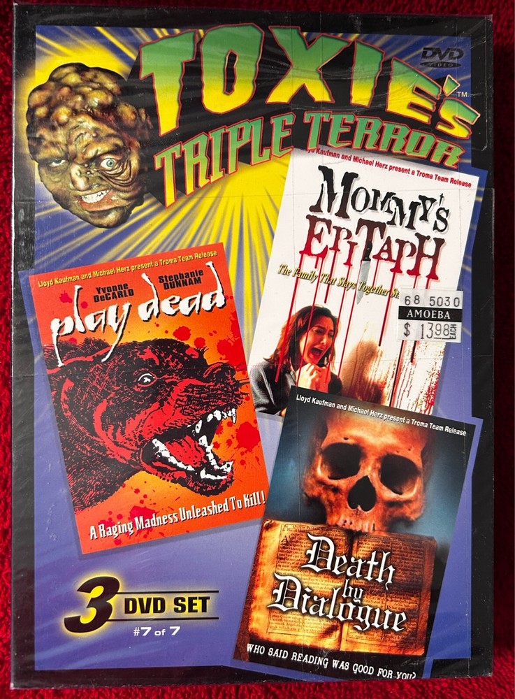 Toxie's Triple Terror - Vol. 7 (DVD, 2005, 3-Disc Set) Troma, Horror