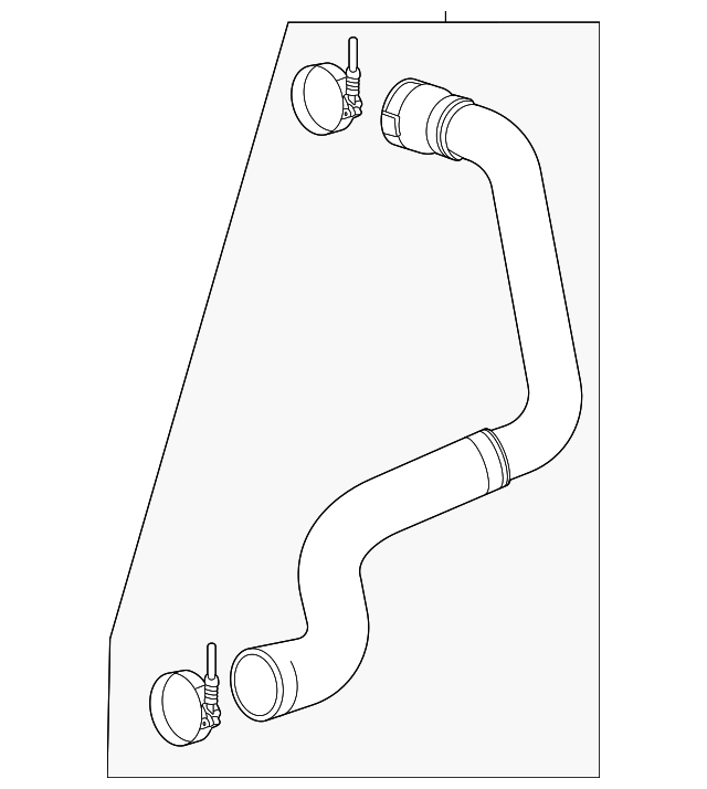 Genuine GM Charge Air Cooler Inlet Air Hose 84870726 OEM Replacement