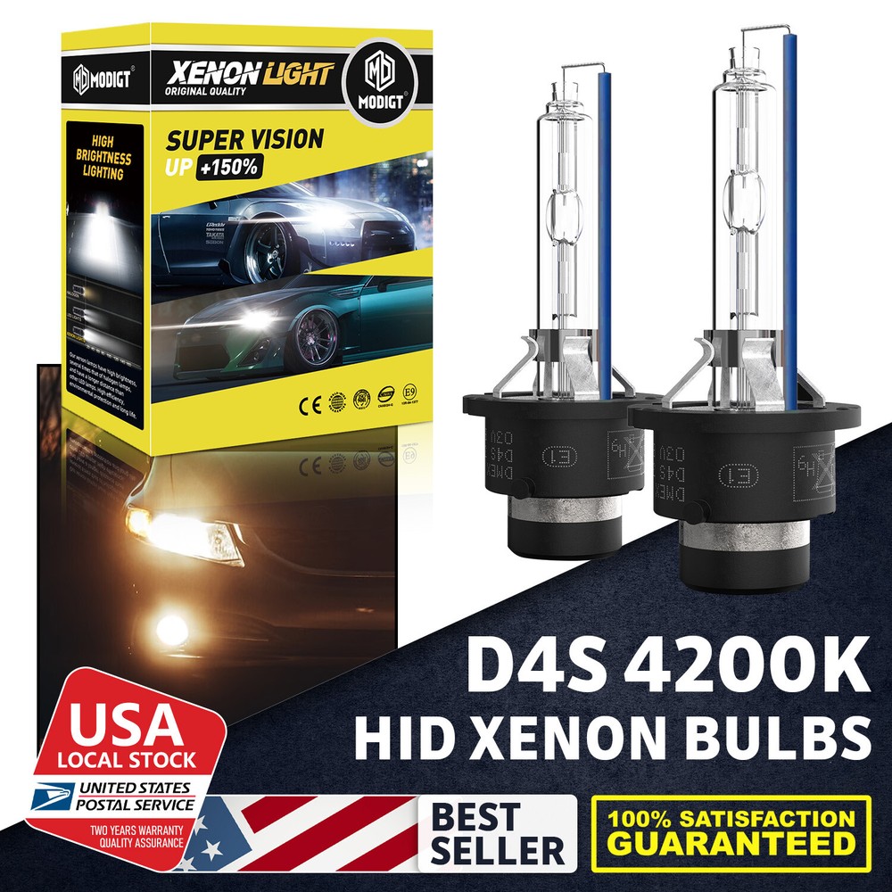 For Honda CR-Z 2011-2016 Headlight Warm White Xenon Bulb 4200K D4S HID Replace