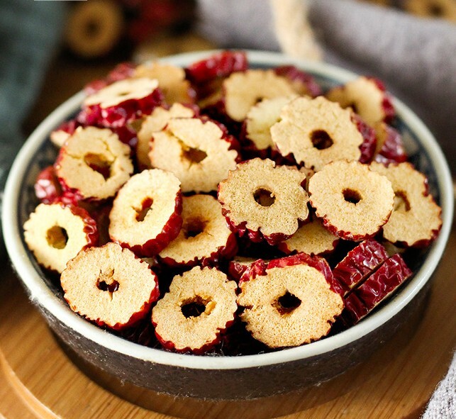 Dried Seedless Chinese Red Date Ziziphus Jujube Slices Herbal Tonics Tea