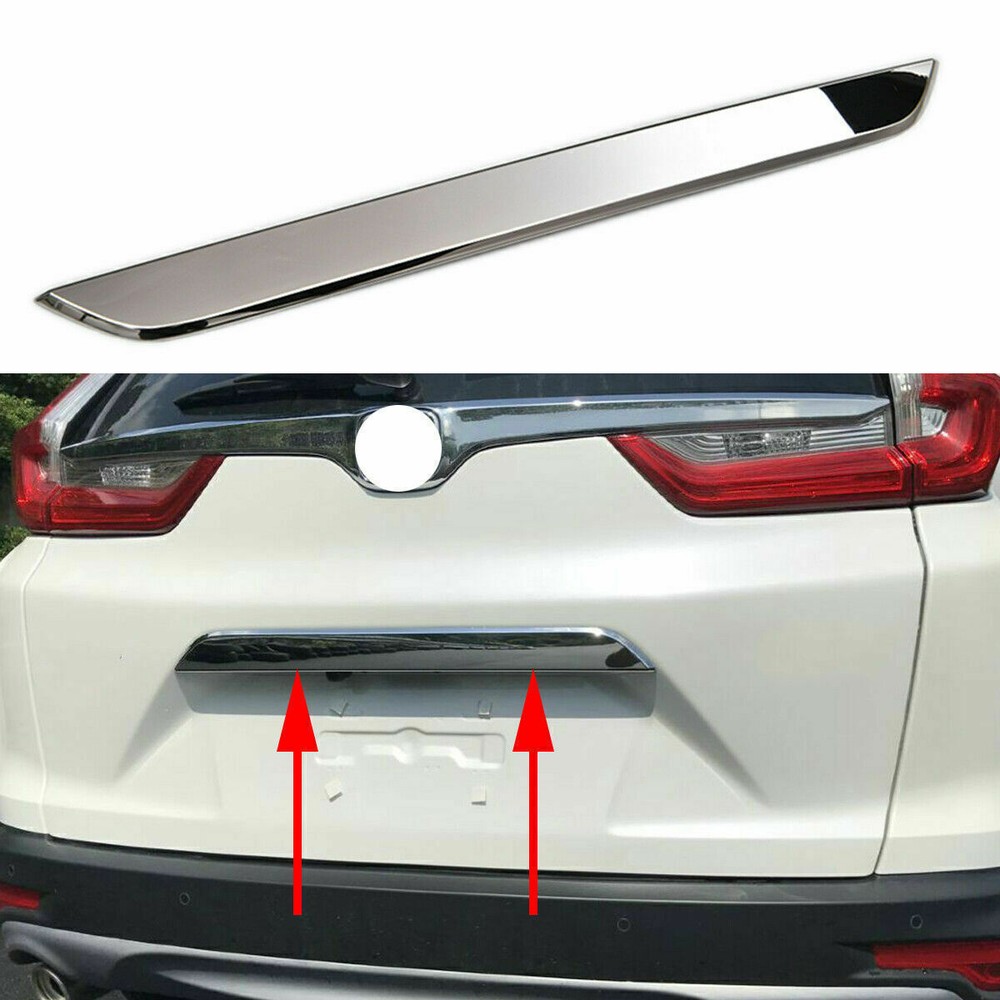 For Honda CR-V 2017-22 Chrome Rear Trunk Tailgate Lid Handle license plate Trim