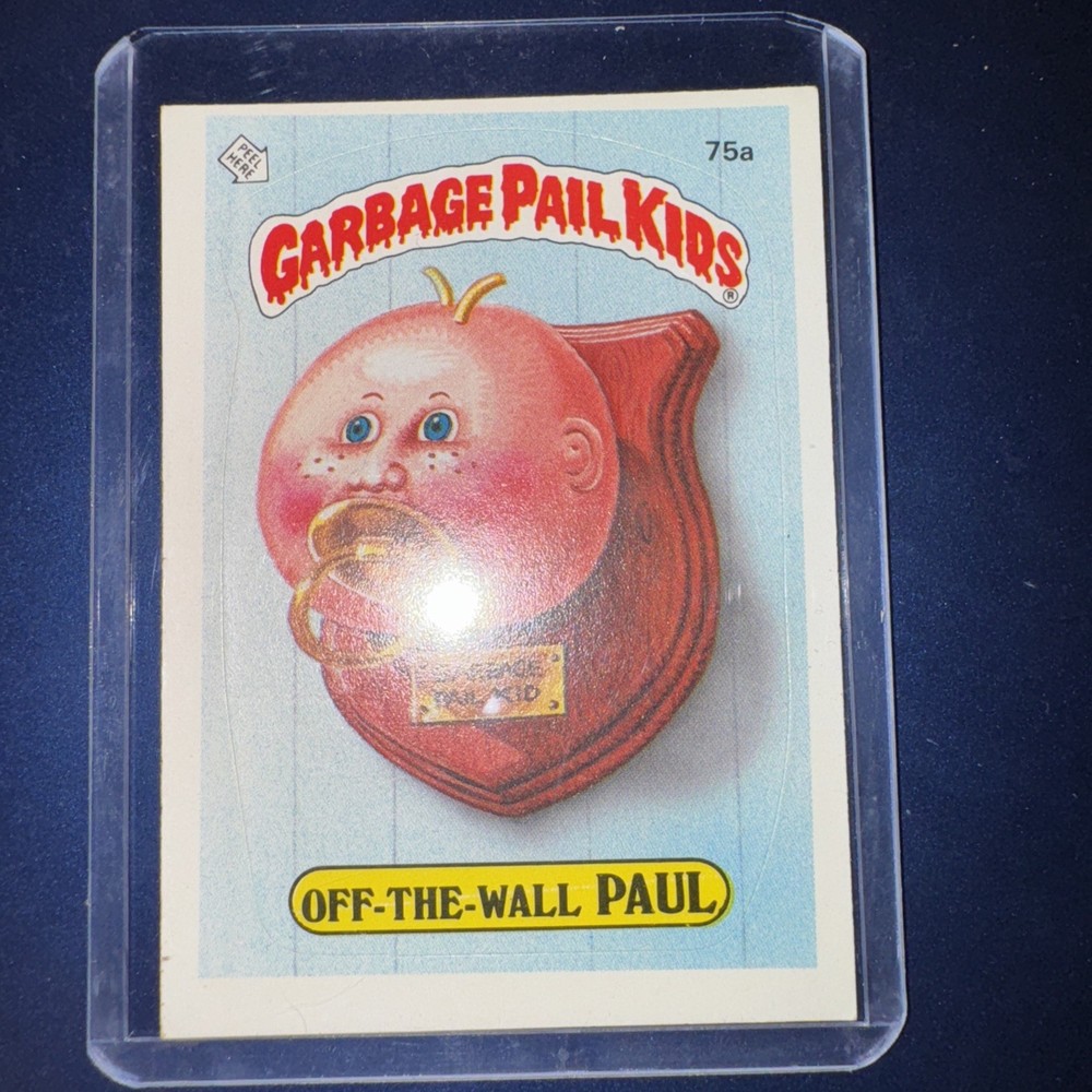 1985 Topps Garbage Pail Kids Series 2 #75a Off-the-Wall Paul Sticker Card