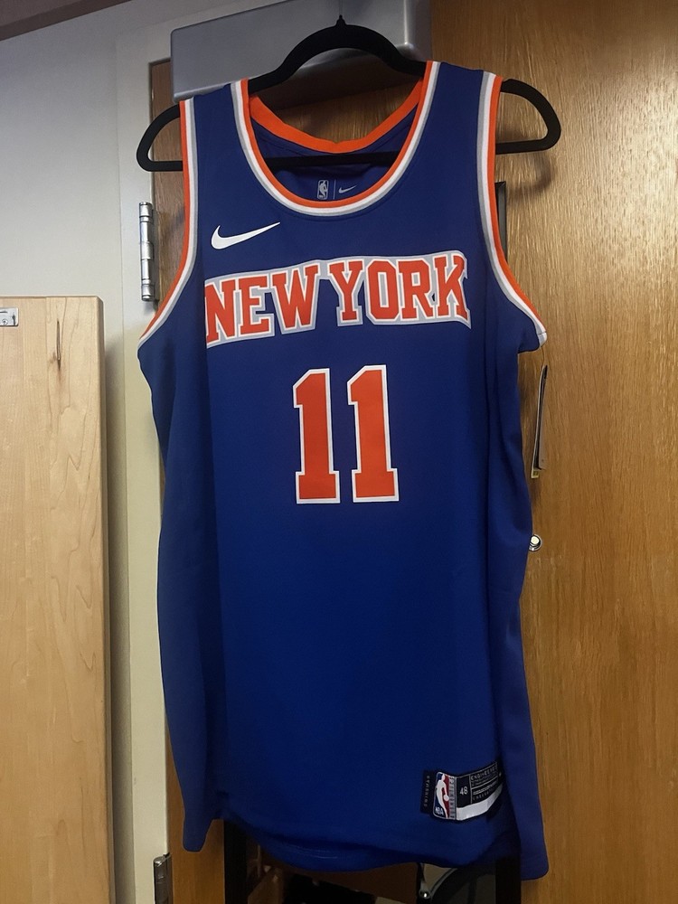 BRAND NEW WITH TAGS Nike Knicks Brunson #11 NBA Dri-Fit Jersey Blue Size MENS L