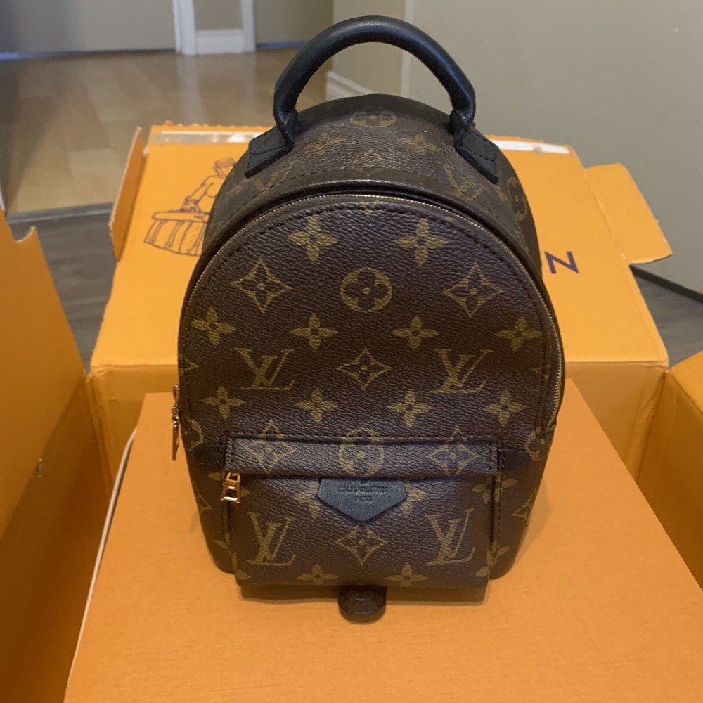 100% Authentic Louis Vuitton Palm Springs Mini Monogram Backpack Brand New