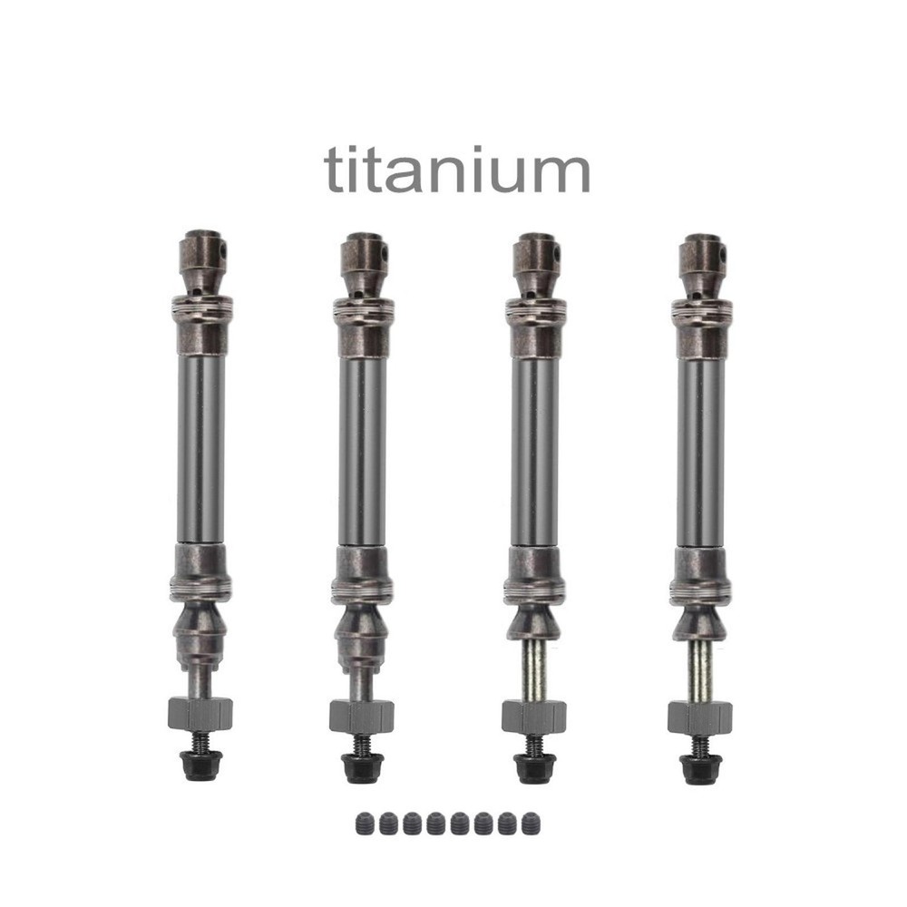 4Pcs Metal CVD Front Rear Drive Shaft Axle Set For Traxxas Slash 4X4 1/10 RC Car