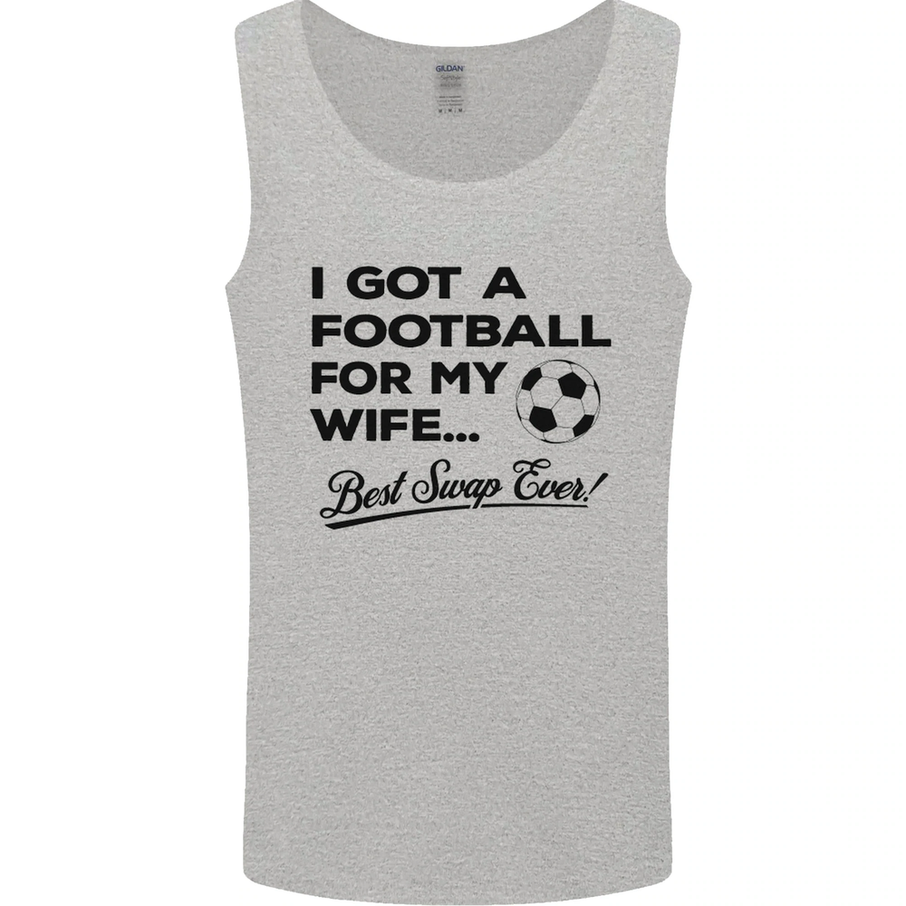 Football for My Wife Best Swap Ever Funny Mens Vest Tank Top