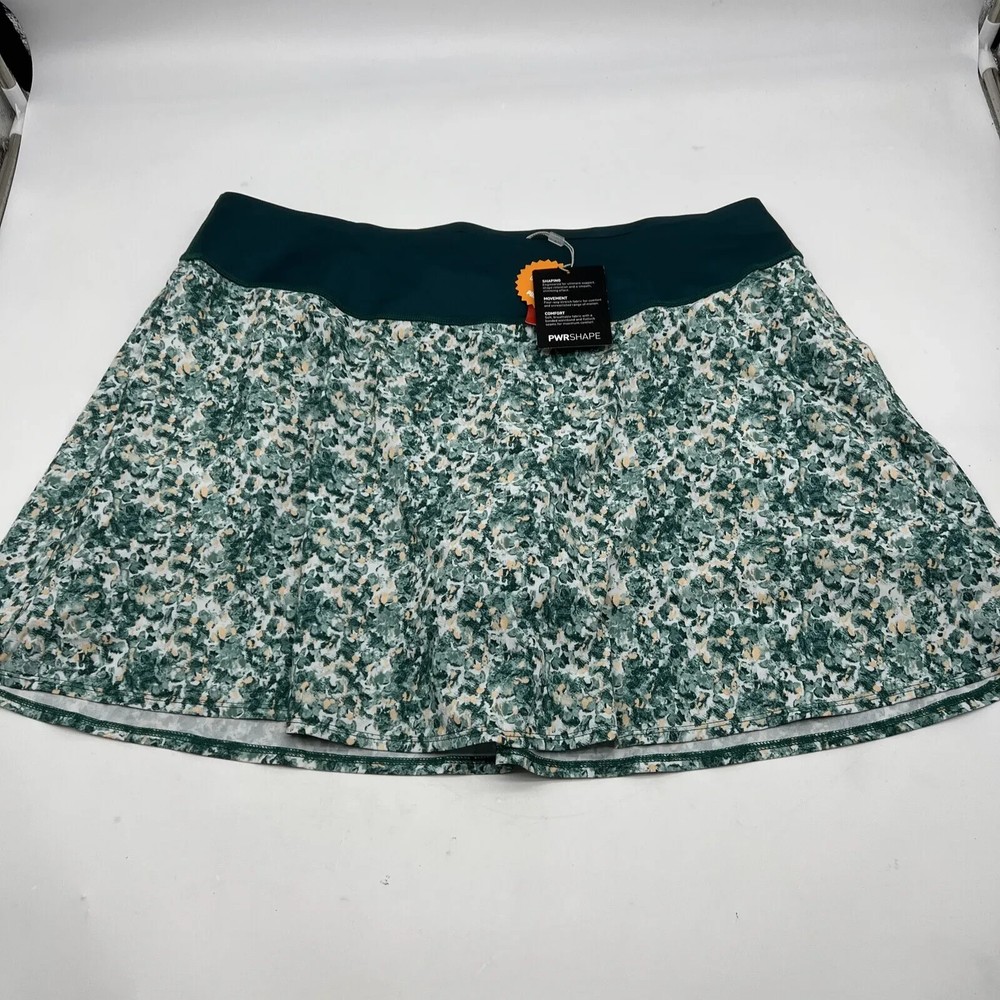 NWT Puma Golf Ladies PWRShape Camo Skirt, Teal, Size 2X-LARGE