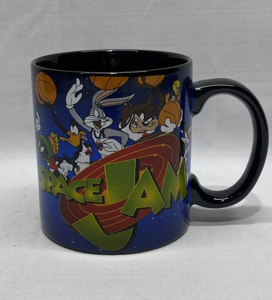 Space Jam Tune Squad vs Monstars 20oz Black Ceramic Mug Warner Bros