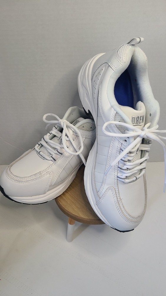 Drew Voyager Men Sneakers Orthotic Therapeutic 10M White Medical Orthopedic EUC