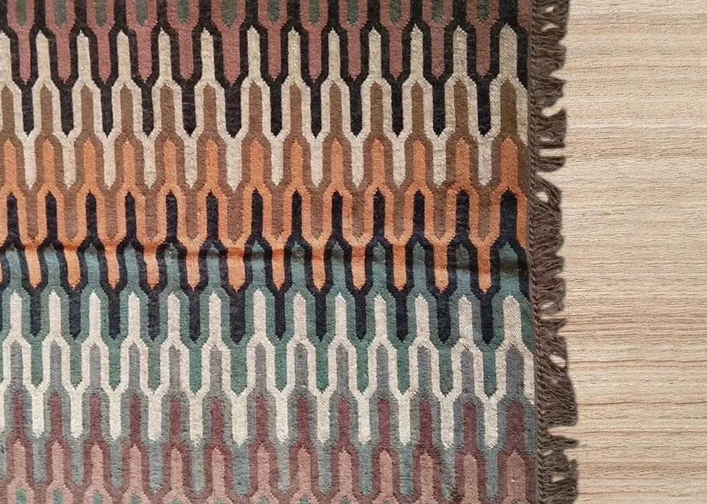 Handwoven Vintage Wool Jute Rugs For Home Decor, Traditional Kilim Rug Bohemian
