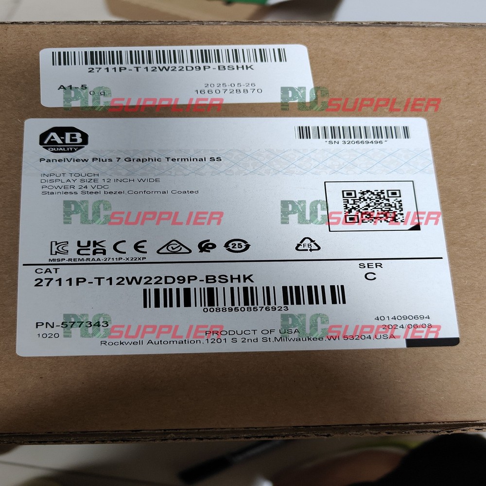 New factory sealed Allen-Bradley 2711P-T12W22D9P-BSHK With 1 Year warranty
