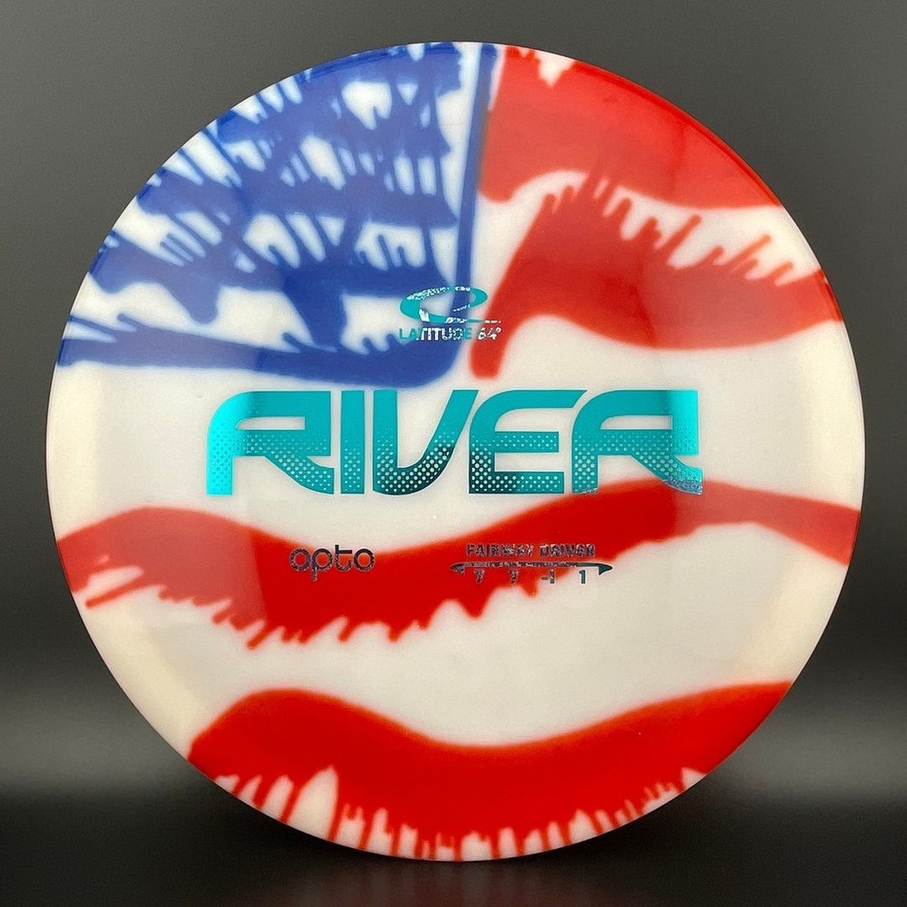 Opto River Flag MyDye Ultimate Frisbee Disc