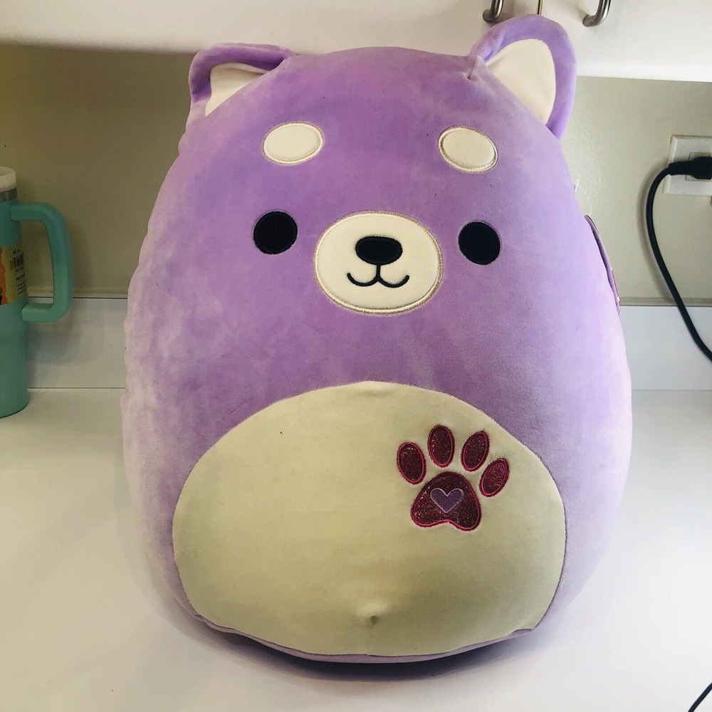Squishmallow Hoyt The Shiba Inu 16” Lavender 2024 Valentines Squad