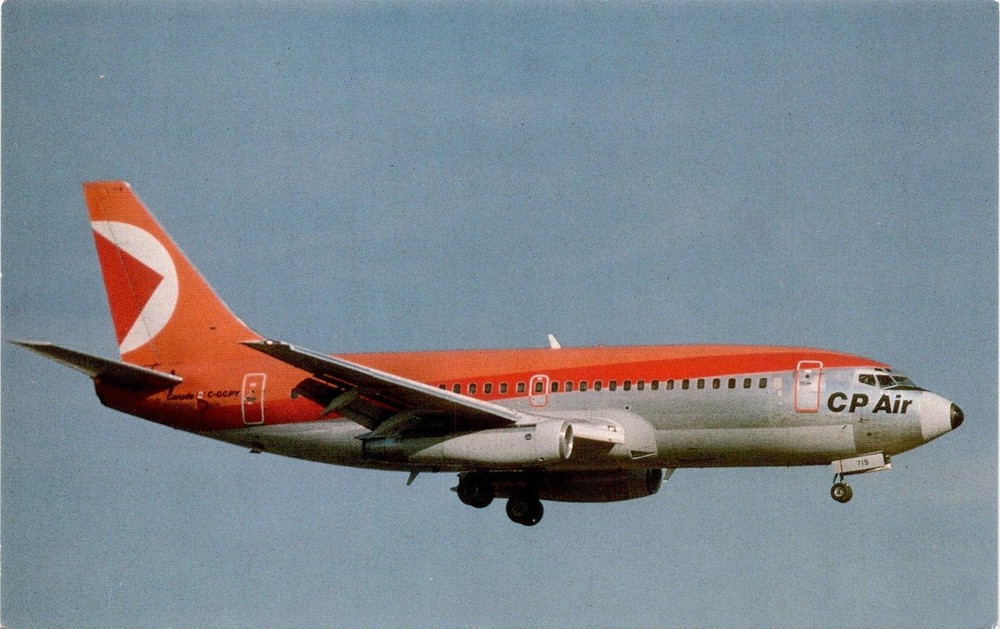 C-OCPY, CP Air, Boeing 737-217 Advanced, C-GCPY, Postcard