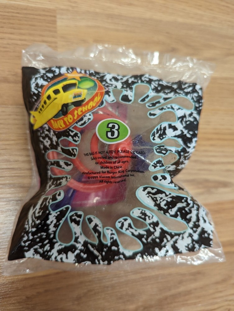 1999 Burger King Nickelodeon Back To School Spinner #3 Collectible-image