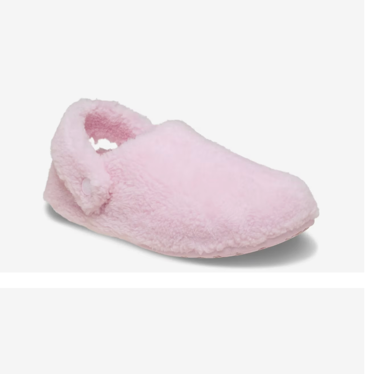 crocs classic cozzzy slipper- pink- sz 8 womens- nwt