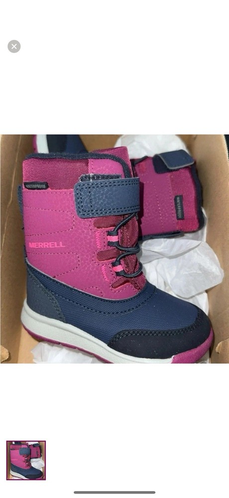 Merrell Unisex-Child M-Snow Storm Boots Size 05 M Waterproof Snow Boots