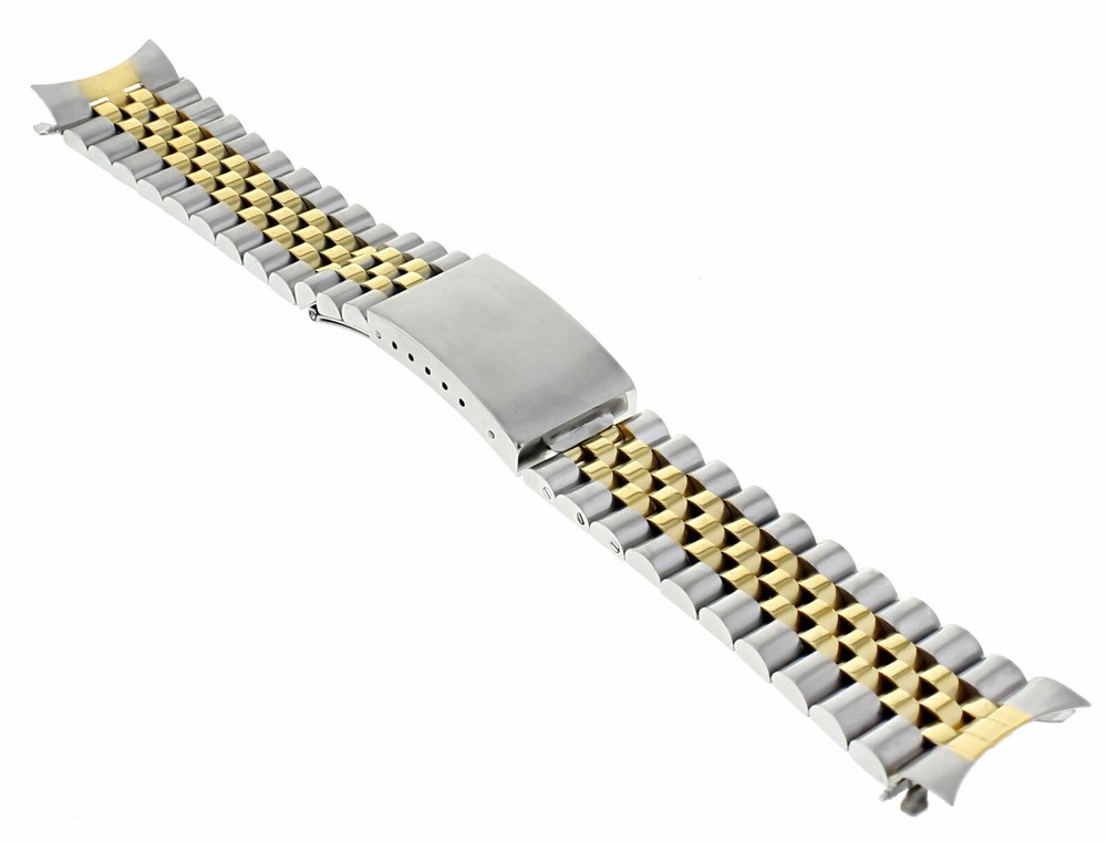 19MM JUBILEE WATCH BAND BRACELET FOR 34MM ROLEX AIRKING 1500, 15000 TWO TONE