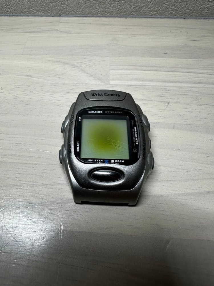 Casio WQV-2 Wrist Camera Digital Watch Used From Japan