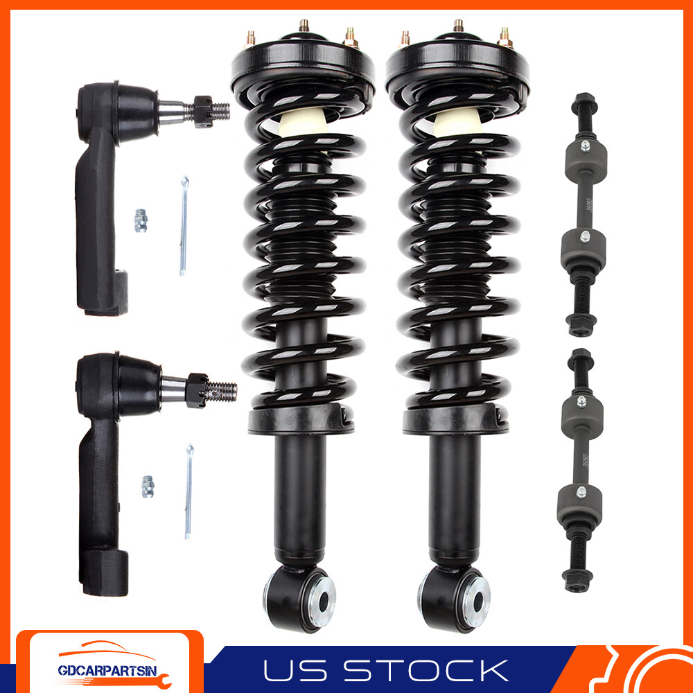 2007-2013 Ford Expedition Lincoln Navigator Front Struts Sway Bars Tie Rods