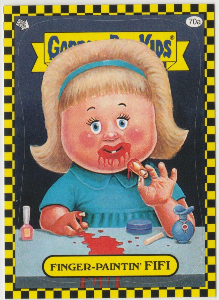 Finger-Paintin Fifi #70a Lost Garbage Pail Kids GPK 2010 Flashback Series 1 FB1