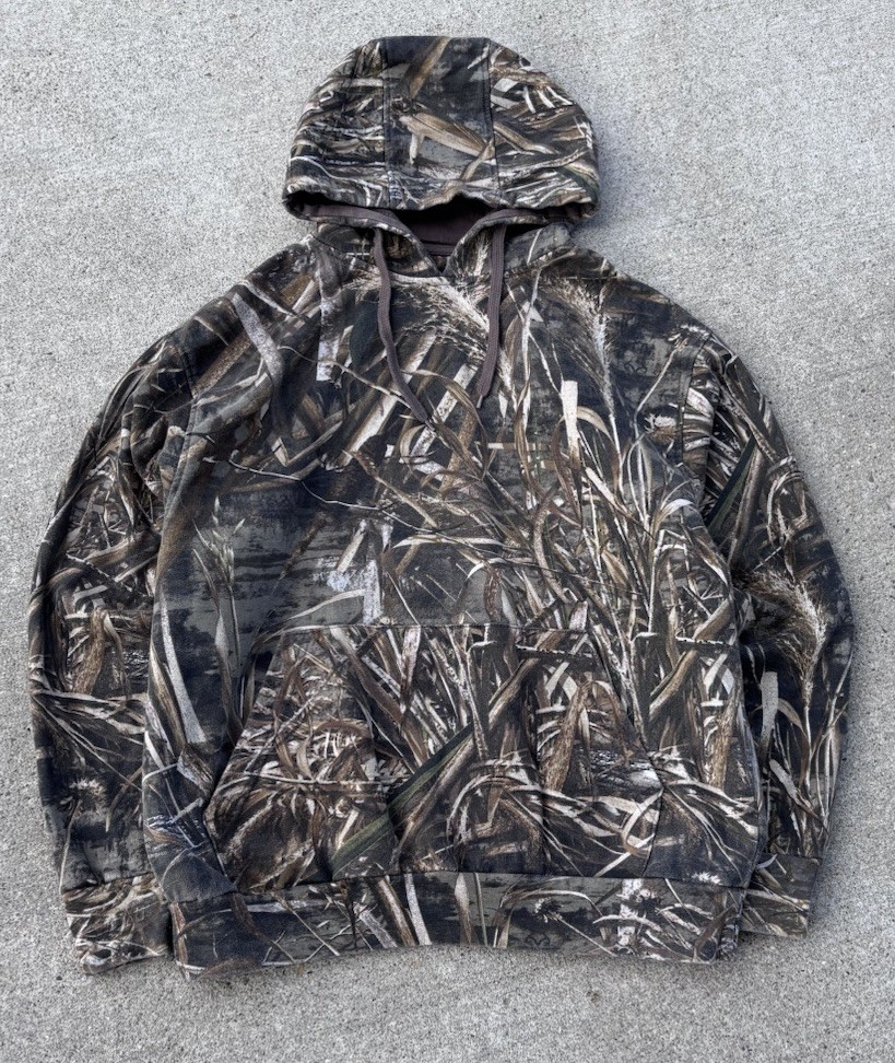 Vintage Y2K Realtree Camo Hardcore Multi-Color Hoodie Sweatshirt Men’s Large
