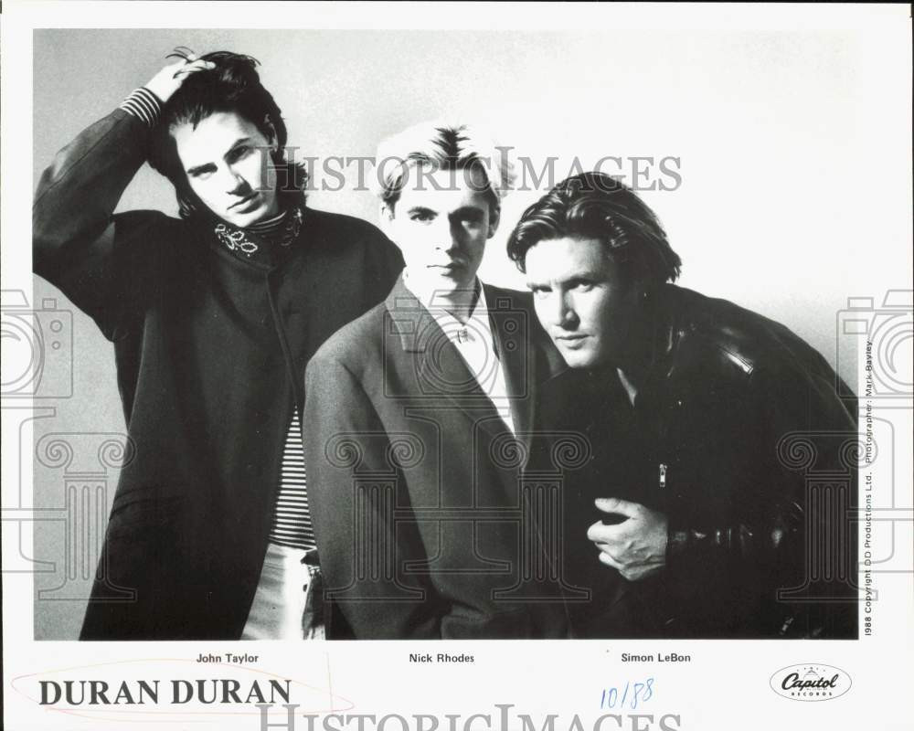 1988 Press Photo Duran Duran, Music Group - lrp99310