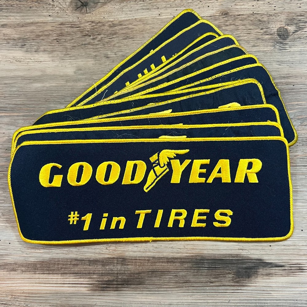 GOODYEAR#1 IN TIRES Embroidered Patch 11x4 Mechanic Gasoline Auto Racing Nascar