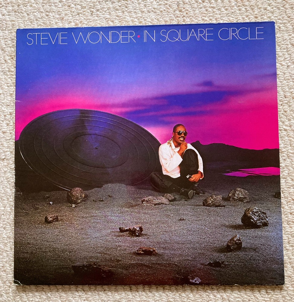 Stevie Wonder - In Square Circle 1985 Vinyl Gatefold LP Album + Lyric Booklet