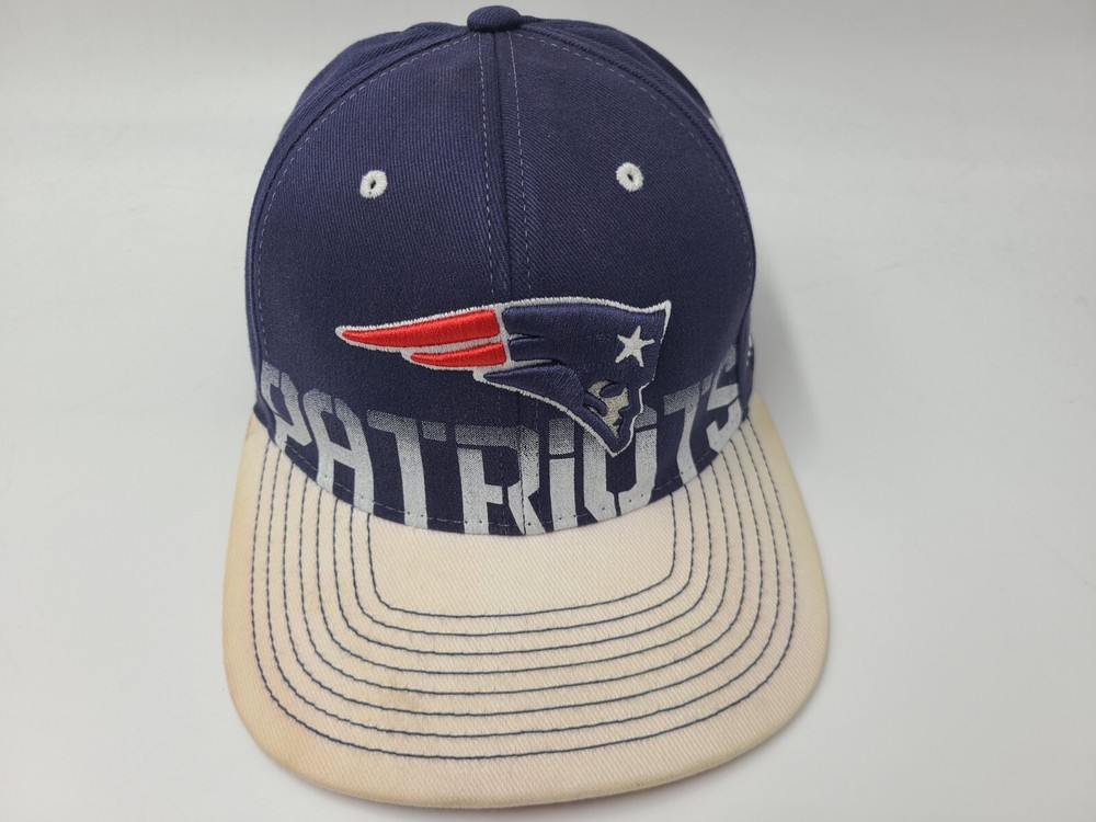 New England Patriots Reebok On Field Flex Fitted S-M Hat Cap Men NFL Blue White