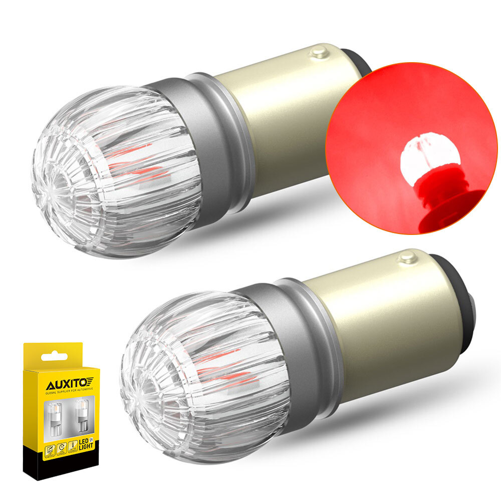 AUXITO 1157 BAY15D LED Red Tail Brake Reverse Light Bulbs 2057 2357 7528