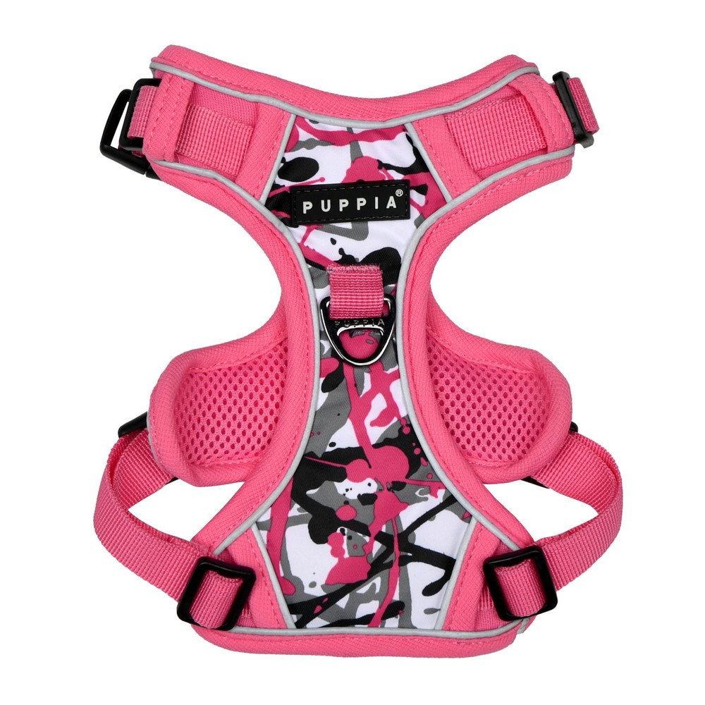 Abstract Dog Harness H Sturdy Adjustable Neck and Chest Reflective Paint Patt...