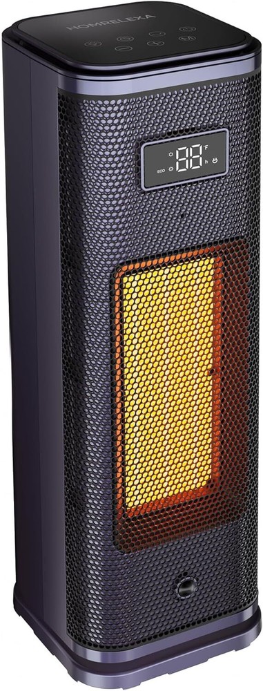 Compact Purple Portable Electric Space Heater for Desks and Small Spaces