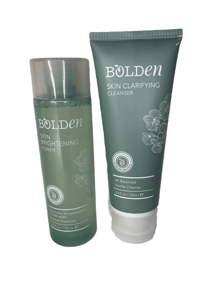 Bolden Cleansing Duo Bundle Oil Skin Dark Spots Blemishes Acne Improve Skin Tone