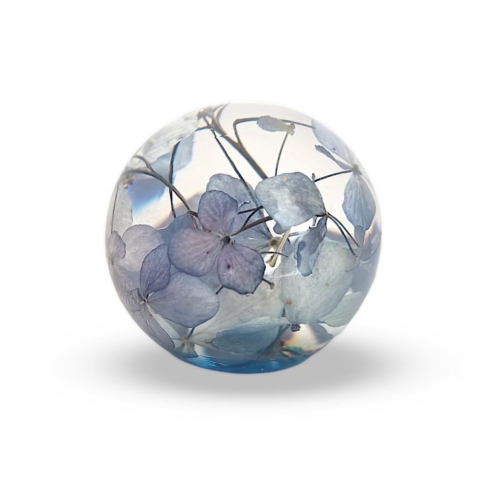 Eternal Flower Hydrangea | Resin Sphere Hydrangea | Flower in Resin Hortensia...
