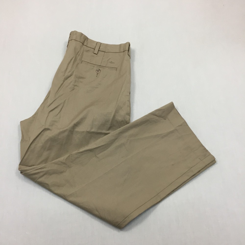 Dockers D3 Chino Trousers Cotton Pants Straight Fit Mens Size 40W 30L Beige