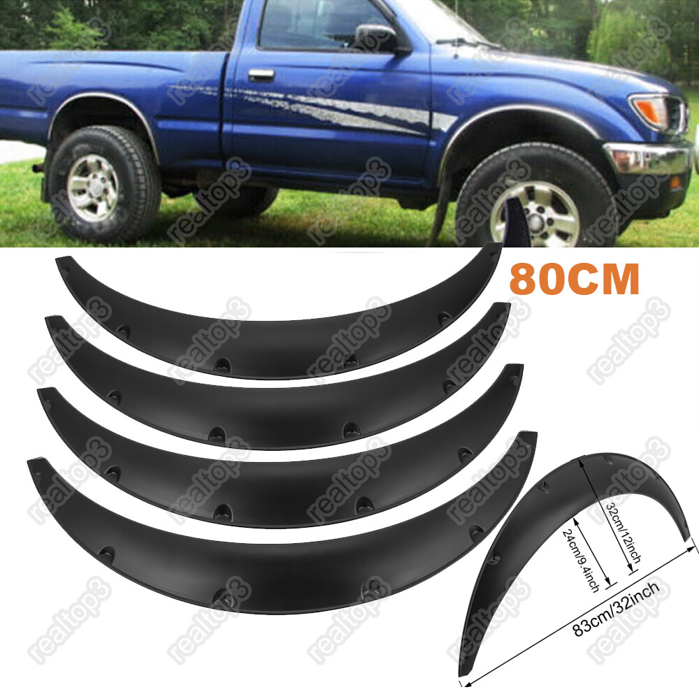 For Toyota Tacoma 95-04 Extended Fender Flares Wide Body Wheel Arches Matt 80cm