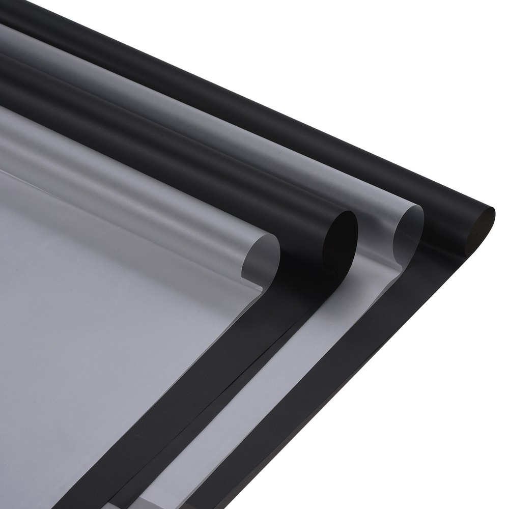 22.4x22.4 Inch Flower Bouquet Wrapping Paper, Clear White/Black