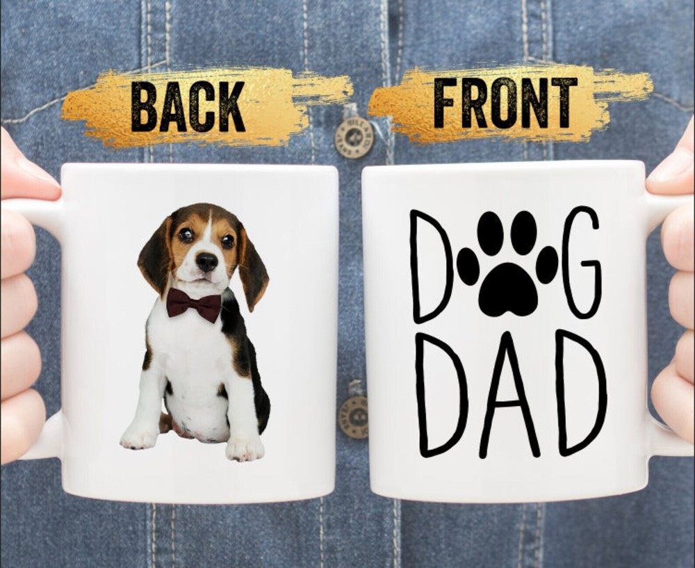 Dog Dad Mug Custom Dog Mug Personalized With Your Dog's Photo Dog Gifts For