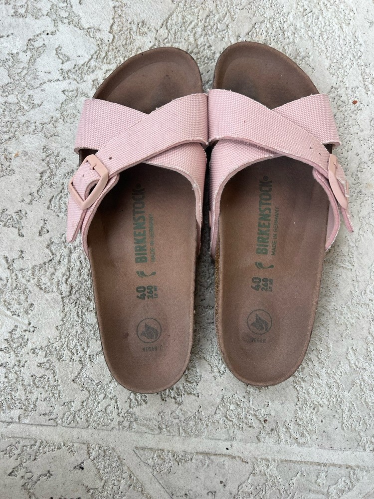Women’s Birkenstock Siena II Vegan Soft Pink Slide Sandal, Size 40 / US 9-9.5