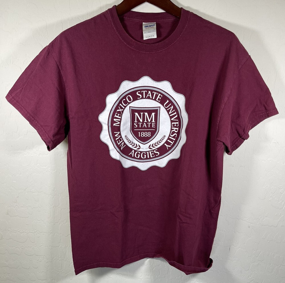 New Mexico State University Aggies T-Shirt Mens Size Large 100% Cotton Gildan