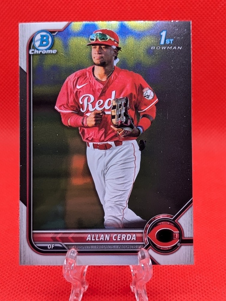 2022 Bowman Chrome Allan Cerda 1st RC #BCP-142 Cincinnati Reds