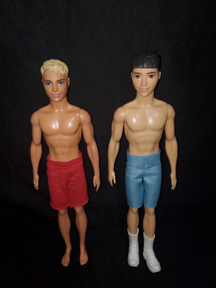 Pair Of Barbie Fashionistas Ken Dolls