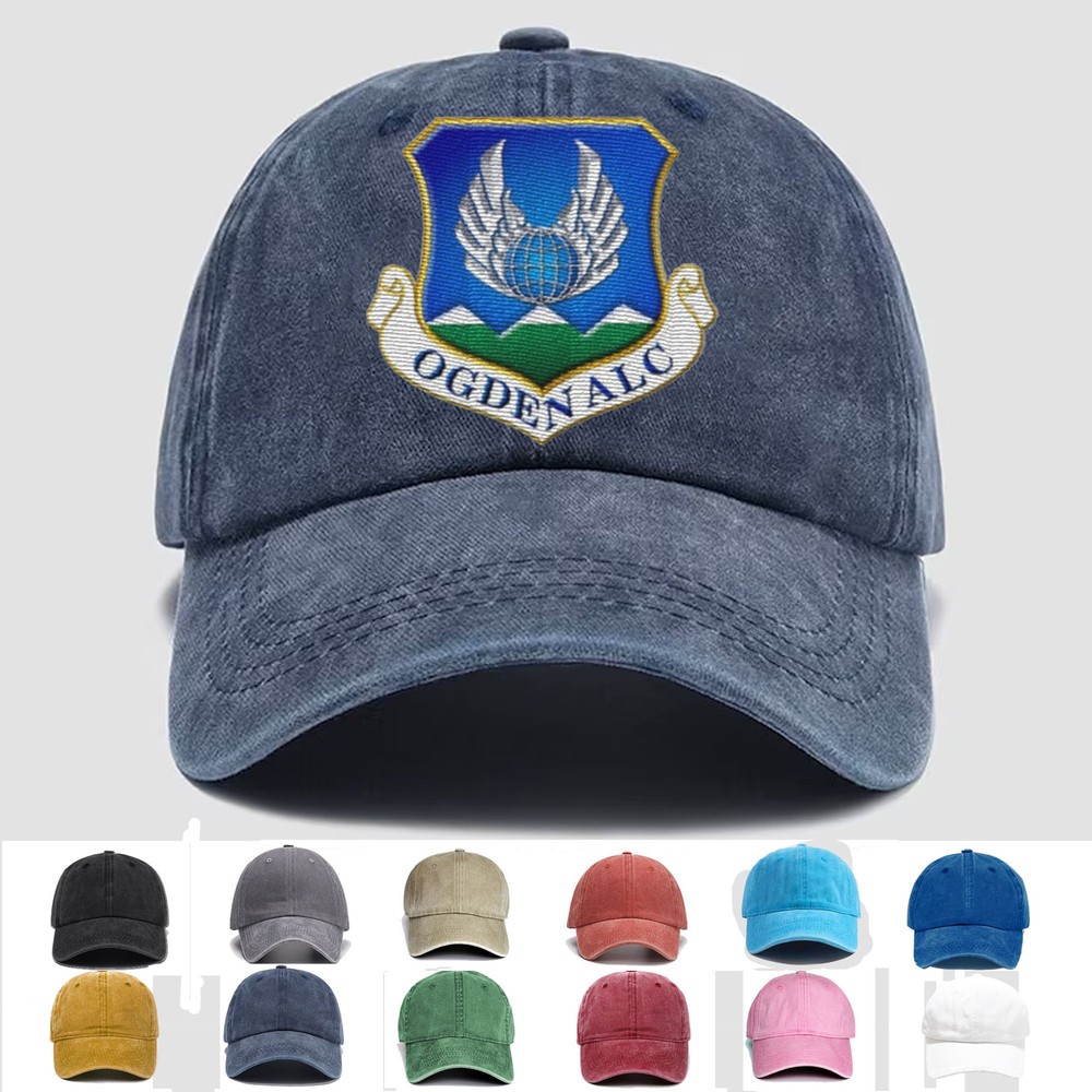 Custom Embroidered Hat Ogden Air Logistics Complex, Veteran Cap, Trucker Hat