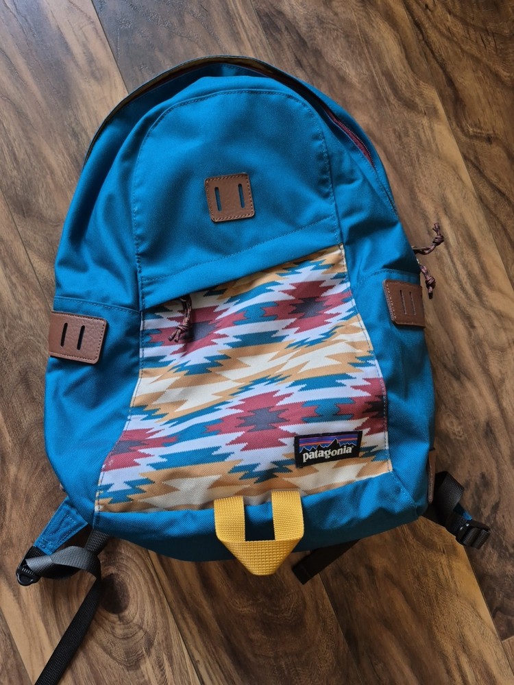 Patagonia Aztec Blue Hiking Backpack Durable Lightweight Outdoor Gear